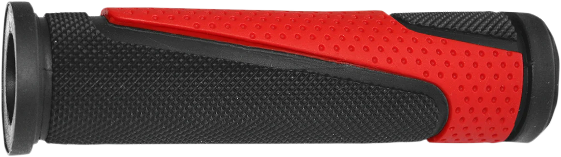 Pro Grip Grips - 807 - Open Ends - Red/Black PA080722NERO - Back View