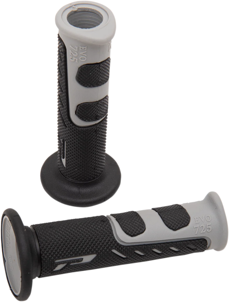 Pro Grip Grips - EVO - 725 - Open Ends - Gray/Black PA0725OEGR02 - Side View