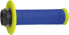 Load image into Gallery viewer, Pro Grip Grips - Locking - 708 - Fluorescent Yellow/Blue PA070800GFBL - Side View