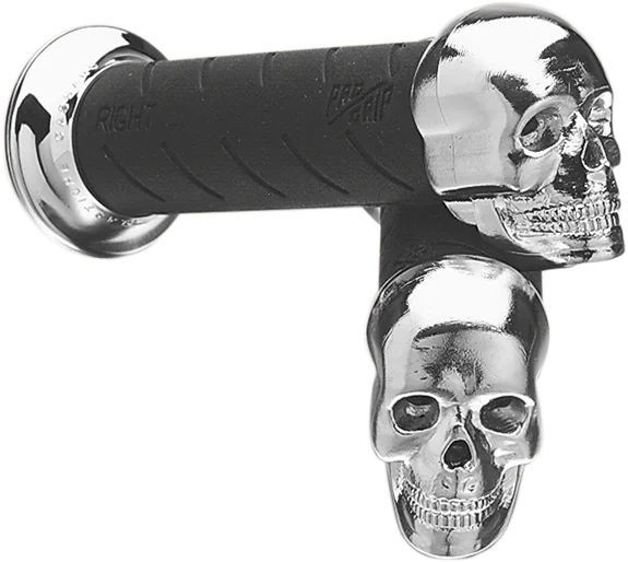 Pro Grip Grips - Skull Cruiser - 7/8" - Side View
