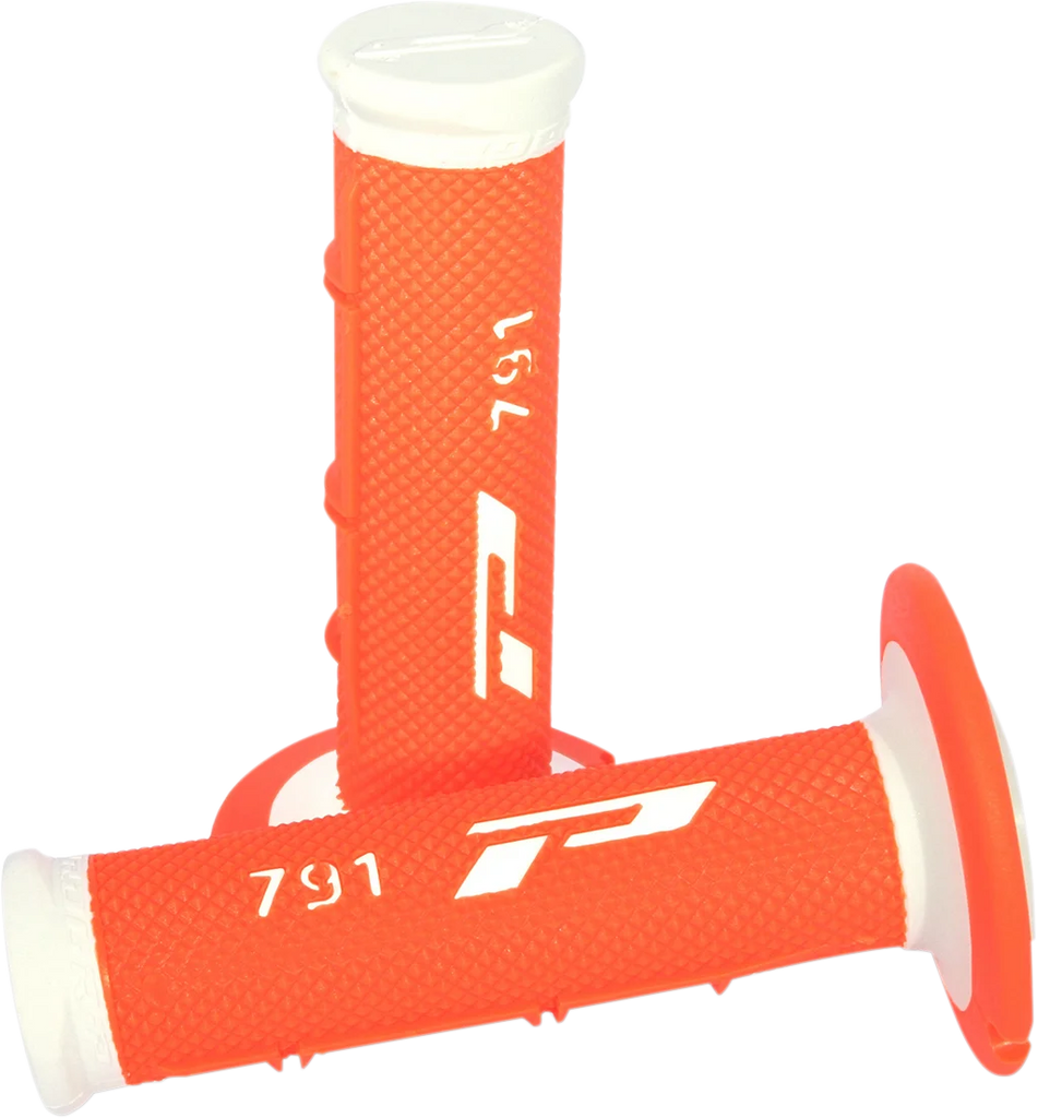 Pro Grip Triple Density 791 Grips - Fluorescent Yellow/Blue PA079100GIBL - Side View