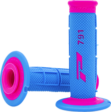 Load image into Gallery viewer, Pro Grip Triple Density 791 Grips - Fuchsia/Light Blue PA079100-389 - Main Product View
