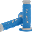 Load image into Gallery viewer, Pro Grip Triple Density 791 Grips - Gray/Light Blue PA079100GRAZ - Main Product View