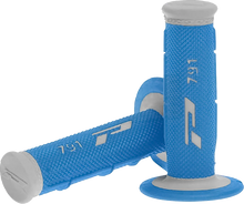 Load image into Gallery viewer, Pro Grip Triple Density 791 Grips - Gray/Light Blue PA079100GRAZ - Main Product View