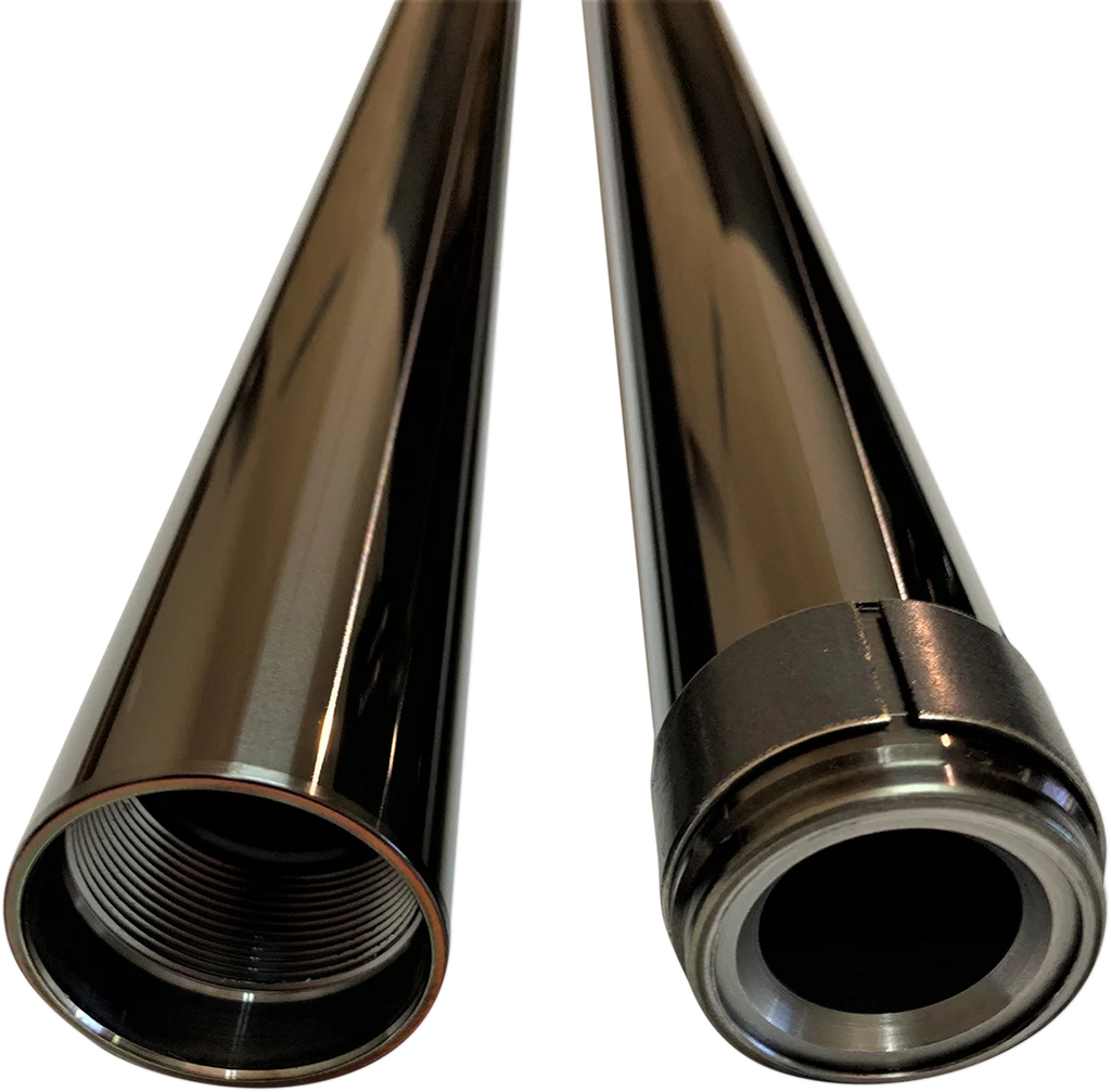 Pro-One Performance Fork Tube - Black (DLC) Diamond Like Coating - 39 mm - 26.25" Length 105030B - Side View