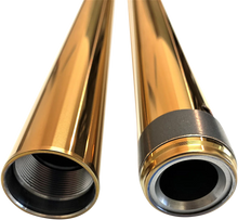 Load image into Gallery viewer, Pro-One Performance Fork Tube - Gold - 39 mm - 26.25" Length 105030G - Side View