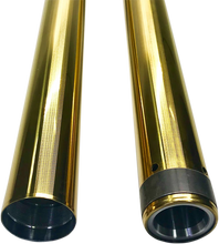 Load image into Gallery viewer, Pro-One Performance Fork Tube - Gold - 49 mm - 25.50" Length 105120G - Side View