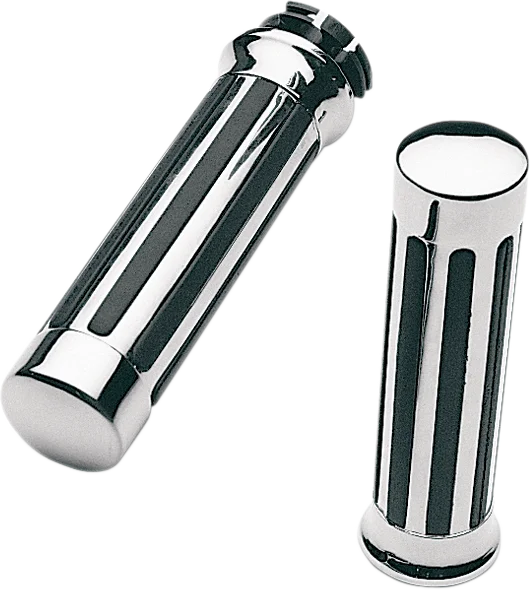 Pro-One Performance Grips - Ribs - Honda - Chrome 870210 - Main Product View