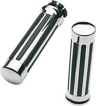 Load image into Gallery viewer, Pro-One Performance Grips - Ribs - Honda - Chrome 870210 - Main Product View