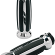 Load image into Gallery viewer, Pro-One Performance Grips - Straight - Rubber - Chrome 802430 - Main Product View