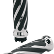 Load image into Gallery viewer, Pro-One Performance Grips - Twisted - Rubber - Cable - Chrome 802440 - Main Product View
