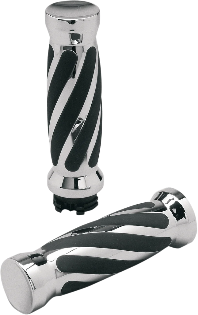 Pro-One Performance Grips - Twisted - Rubber - Cable - Chrome 802440 - Main Product View