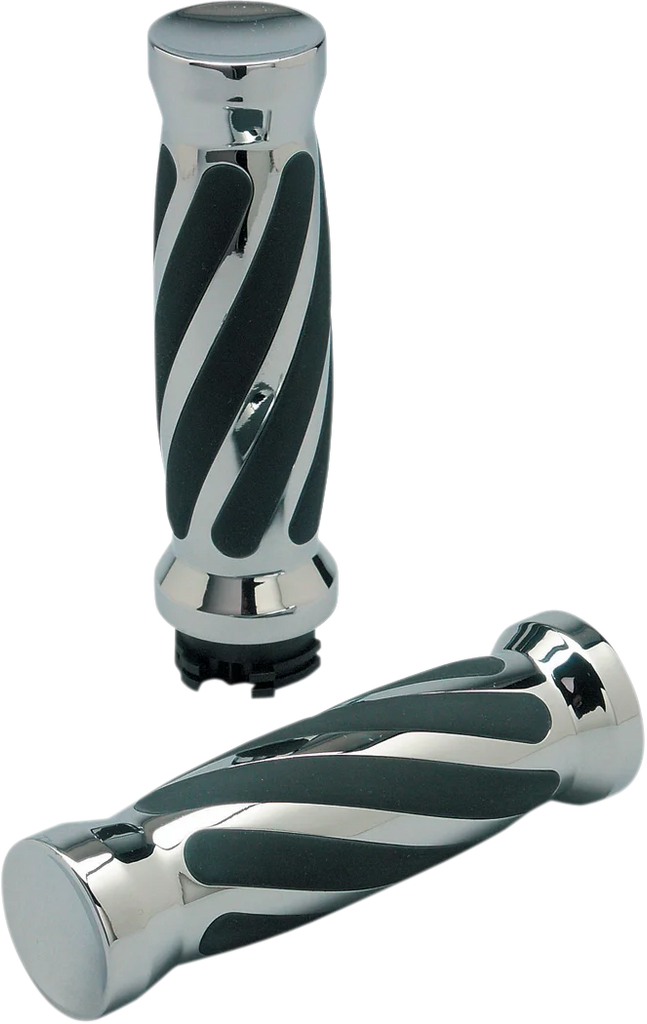 Pro-One Performance Grips - Twisted - Rubber - Cable - Chrome - Main Product View