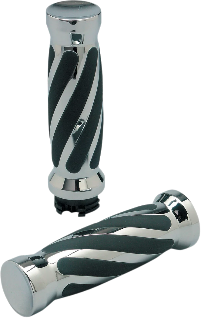 Pro-One Performance Grips - Twisted - Rubber - TBW - Black 490011B - Detail View