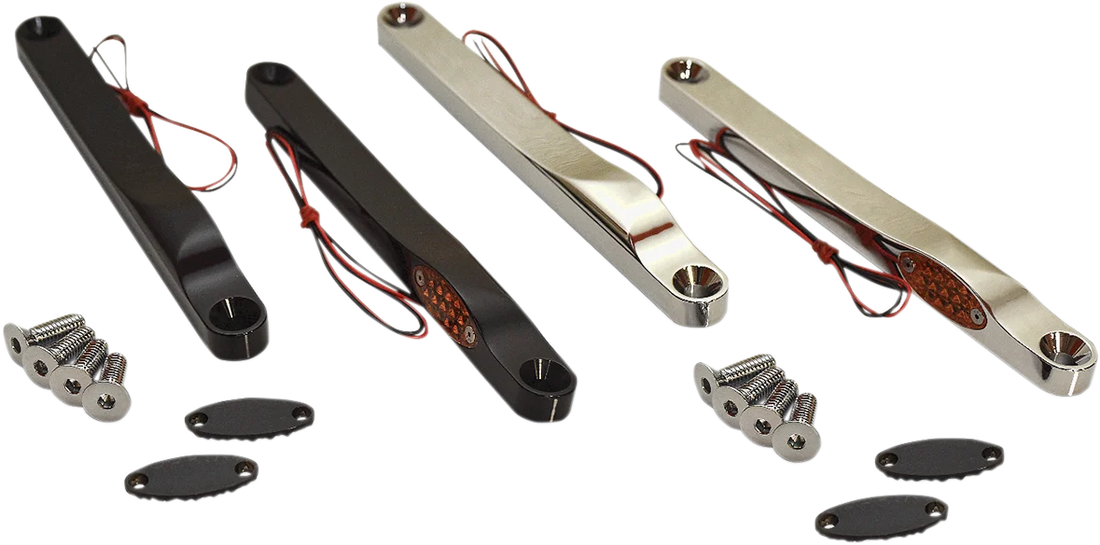 Pro-One Performance LED Front Turn Signal Lights - Chrome 909110 - Side View