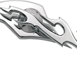 Load image into Gallery viewer, Pro-One Performance Mirror - Flame - Side View - Milled - Oblong - Chrome - Right 104230 - Main Product View