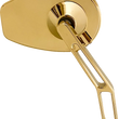 Load image into Gallery viewer, Pro-One Performance Mirror - Micro w/V2 Cut-Out Stem - Oval - Gold - Left 102100TIN - Side View