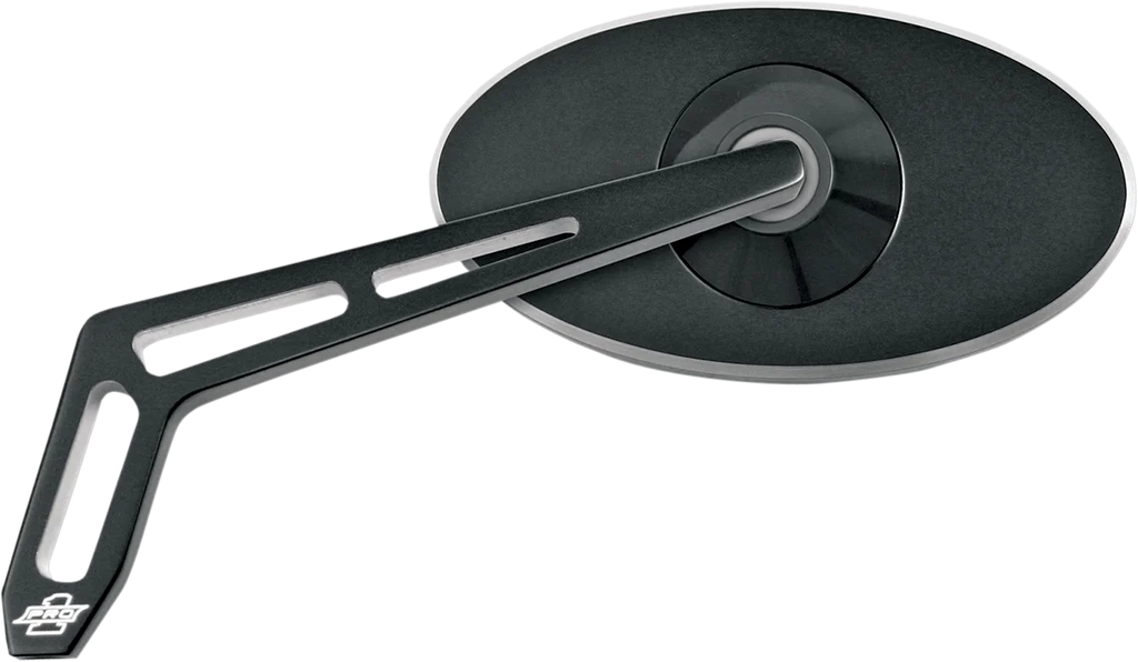 Pro-One Performance Mirror - Weekend Warrior - Side View - Cut-Out - Oval - Black - Left 102310B - Main Product View