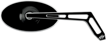 Load image into Gallery viewer, Pro-One Performance Mirror - Weekend Warrior - Side View - Cut-Out - Oval - Black - Right 102320B - Side View