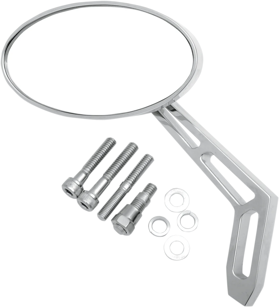 Pro-One Performance Mirror - Weekend Warrior - Side View - Cut-Out - Oval - Chrome - Left 102310 - Main Product View
