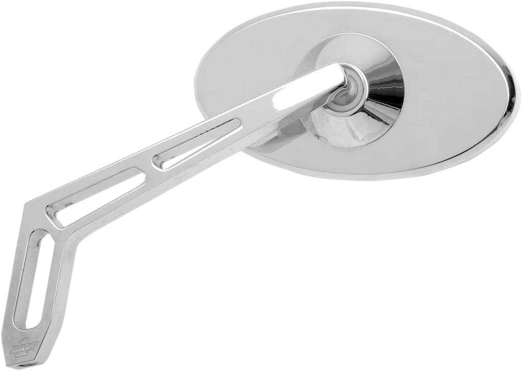 Pro-One Performance Mirror - Weekend Warrior - Side View - Cut-Out - Oval - Chrome - Left 102310 - Side View