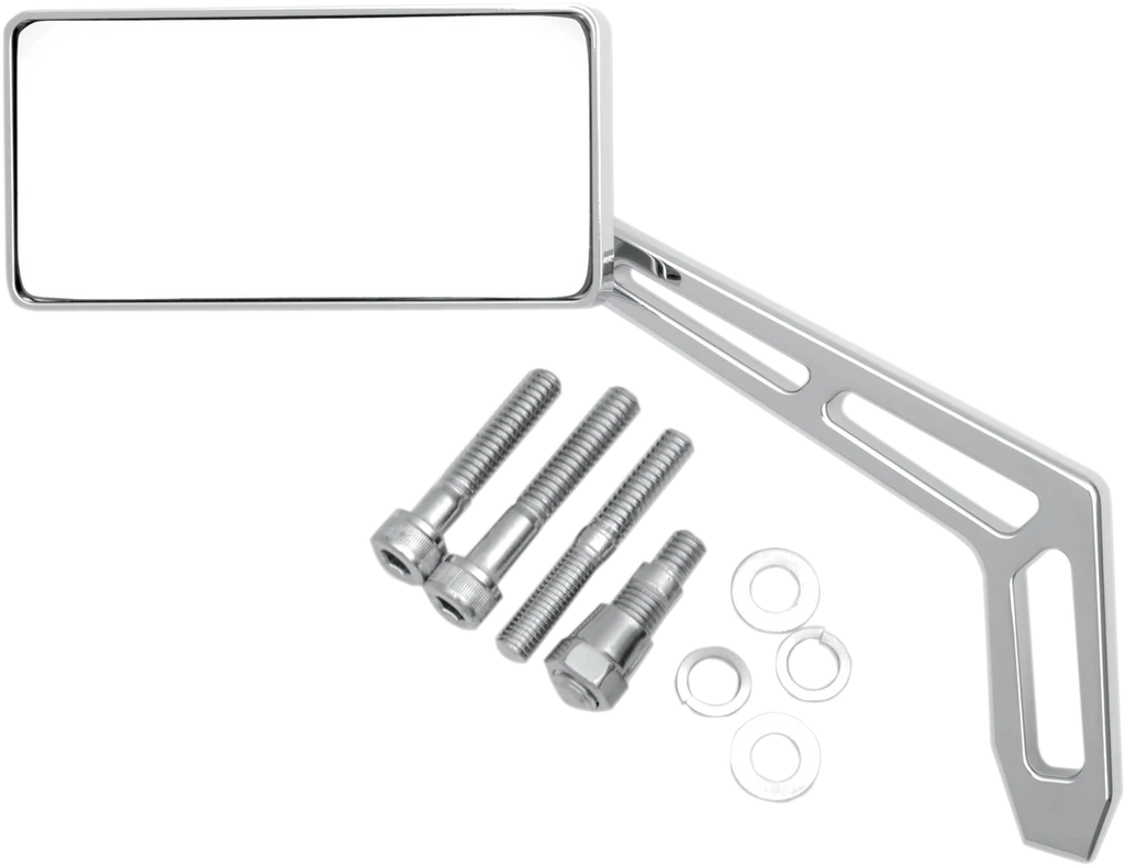 Pro-One Performance Mirror - Weekend Warrior - Side View - Cut-Out - Oval - Chrome - Left 102310 - Detail View