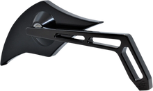 Load image into Gallery viewer, Pro-One Performance Mirror - Weekend Warrior - Side View - Cut-Out/Flame Head - Oblong - Black - Right 102301AB - Side View
