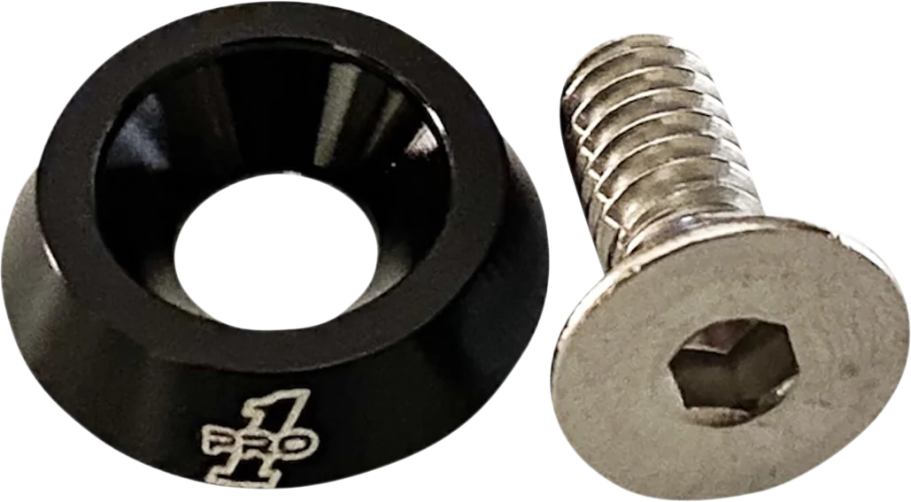Pro-One Performance Seat Bolt - 1/4"-20 - Black 100200 - Side View