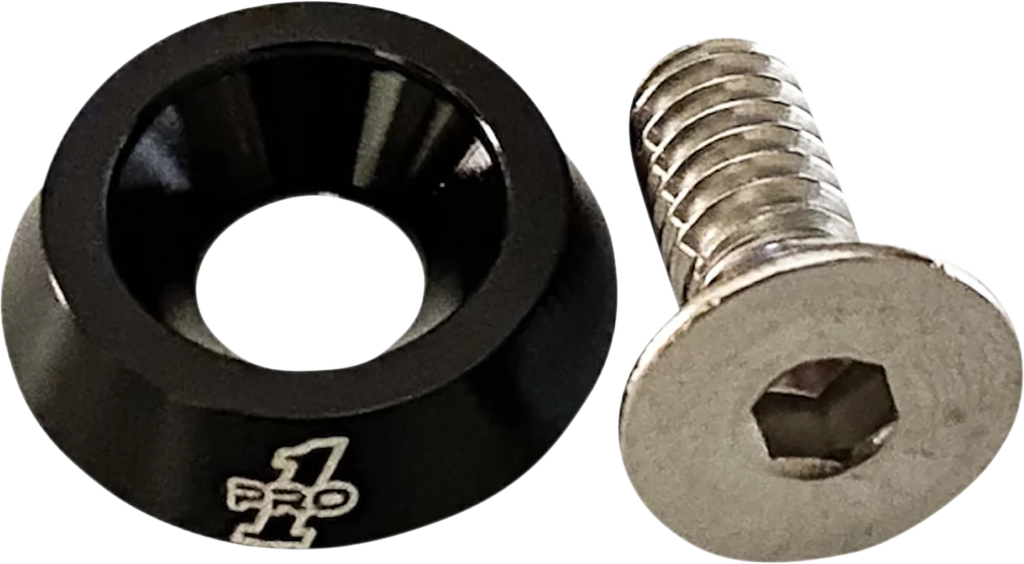 Pro-One Performance Seat Bolt - 1/4"-20 - Black 100200 - Side View