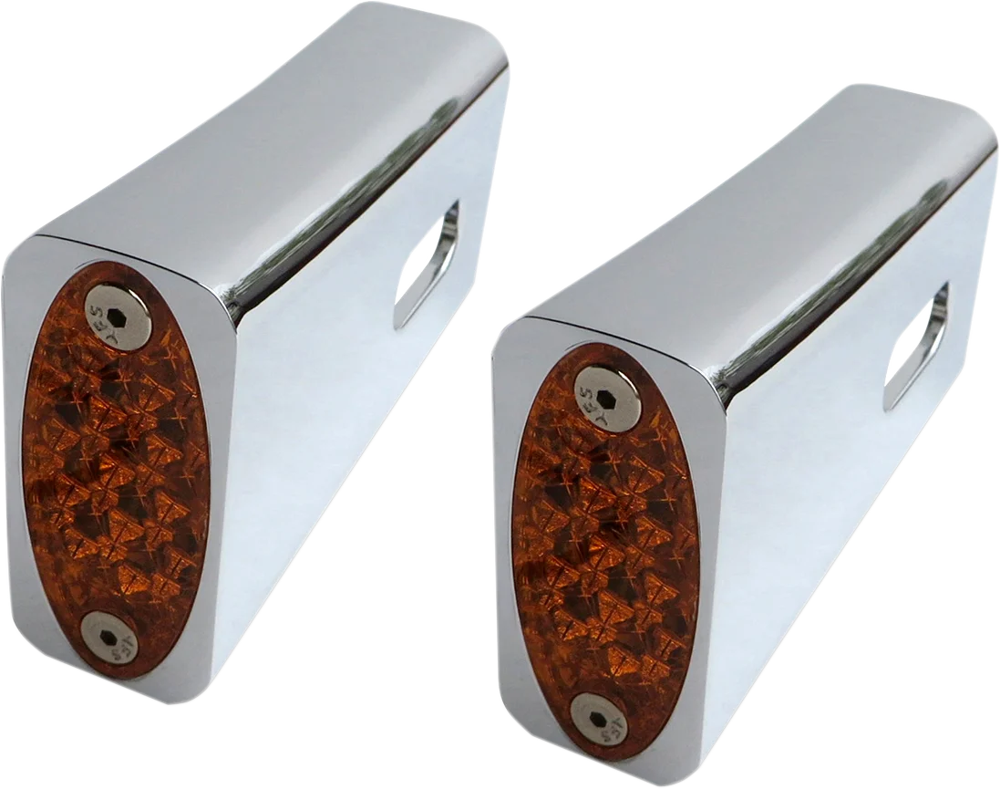 Pro-One Performance Strut LED Marker Light - Black/Amber 909108B - Side View