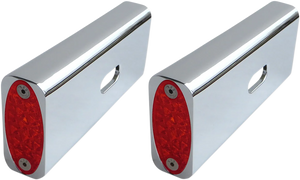 Pro-One Performance Strut LED Marker Light - Chrome/Red 909108R - Main Product View