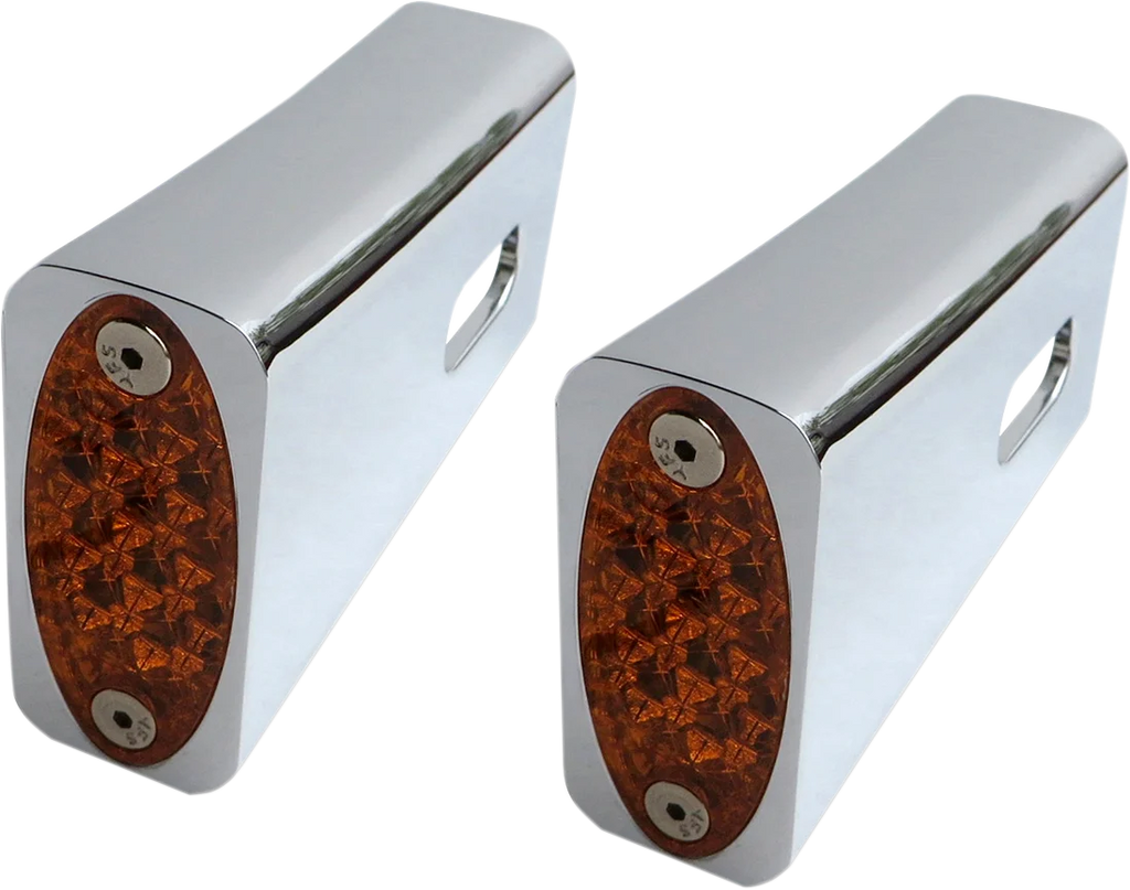 Pro-One Performance Strut LED Marker Light - Chrome/Red 909108R - Side View