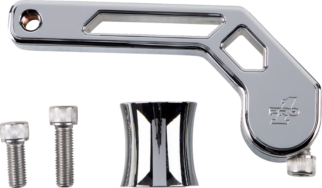 Pro-One Performance T-Rex Shorty Shfiter Arm - Chrome - '88-'22 FL 500775 - Side View