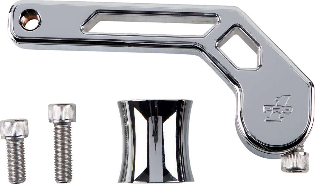 Pro-One Performance T-Rex Shorty Shfiter Arm - Chrome - '88-'22 FL 500775 - Side View