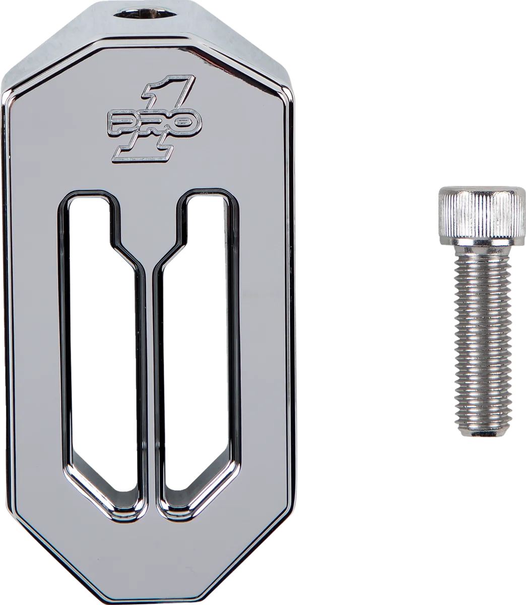 Pro-One Performance Touring Brake Peg - Chrome 500747 - Side View