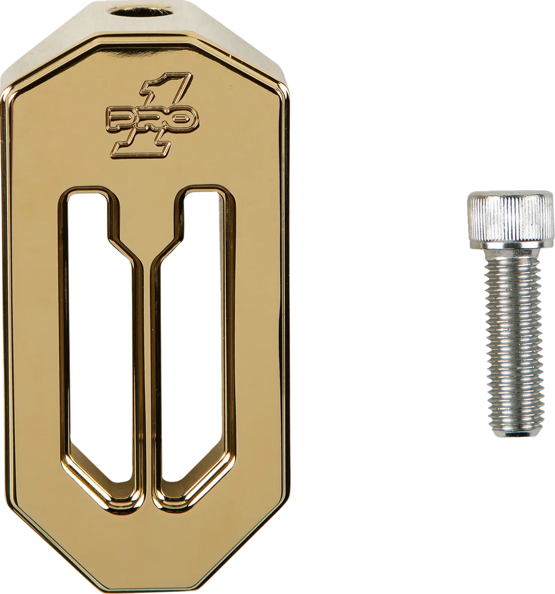Pro-One Performance Touring Brake Peg - Gold 500747TIN - Side View