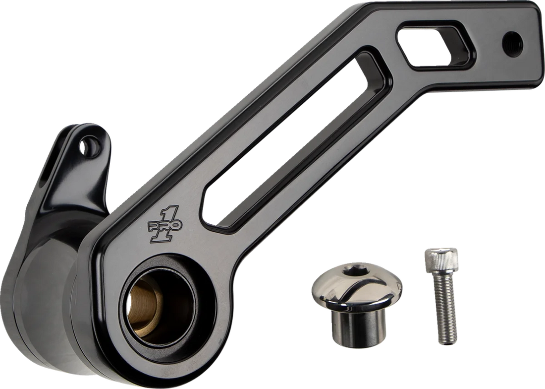 Pro-One Performance Touring T-Rex Shorty Brake Arm - Black - '08-'13 FL 500772B - Side View