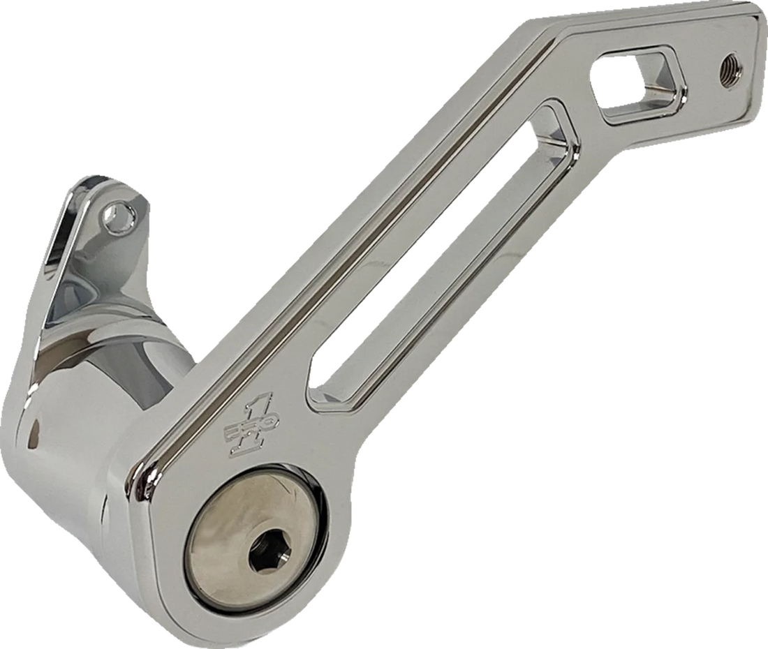 Pro-One Performance Touring T-Rex Shorty Brake Arm - Chrome - '14-'22 FLHT 500773 - Side View