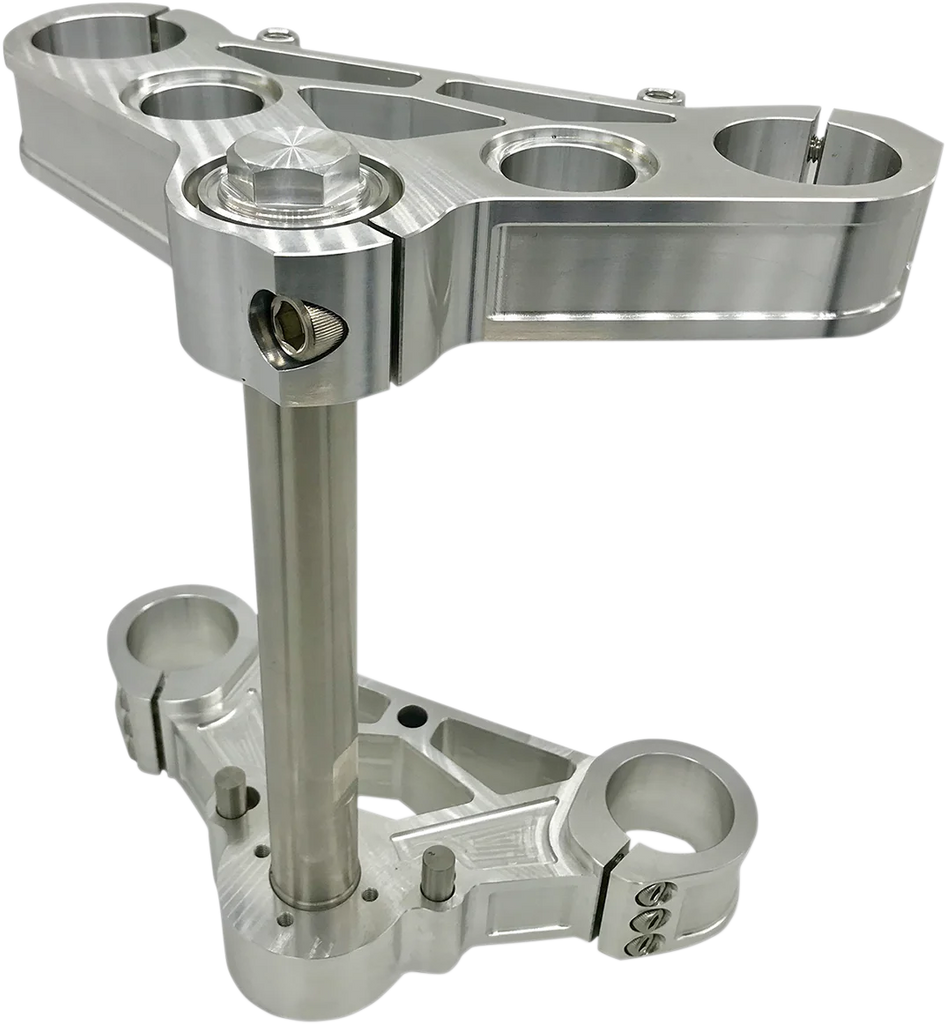 Pro-One Performance Triple Tree - 39 mm - Raw Aluminum - 0° 106200 - Side View