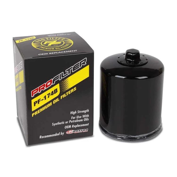 ProFilter Spin-On Black Various Performance Oil Filter - Single fits Harley
