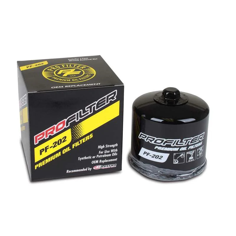 ProFilter Spin-On Black Various Performance Oil Filter - Single fits Honda / Kawasaki