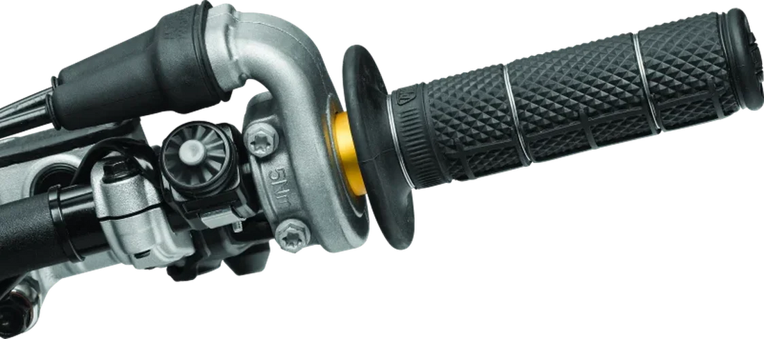 ProTaper 1/3 Waffle Grips - Black - Side View