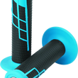 Load image into Gallery viewer, ProTaper Clamp-On 1/2 Waffle Grip - Neon Blue/Black