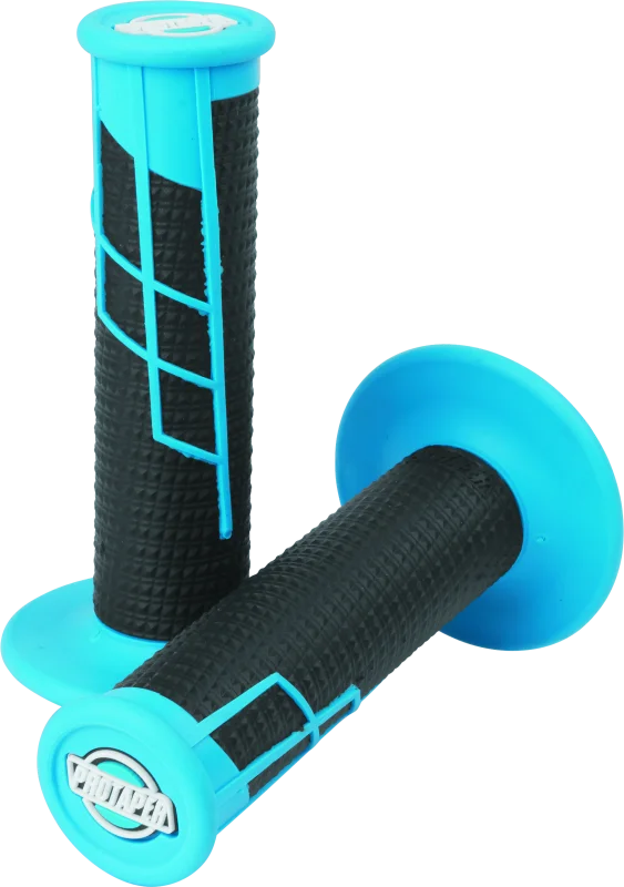 ProTaper Clamp-On 1/2 Waffle Grip - Neon Blue/Black