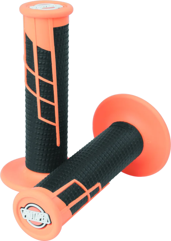 ProTaper Clamp-On 1/2 Waffle Grip - Neon Orange/Black