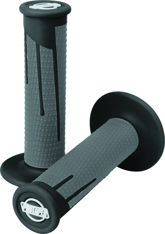 ProTaper Full Diamond Clamp-On Grips - Black/Dark Gray