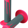 Load image into Gallery viewer, ProTaper Full Diamond Clamp-On Grips - Red/Dark Gray