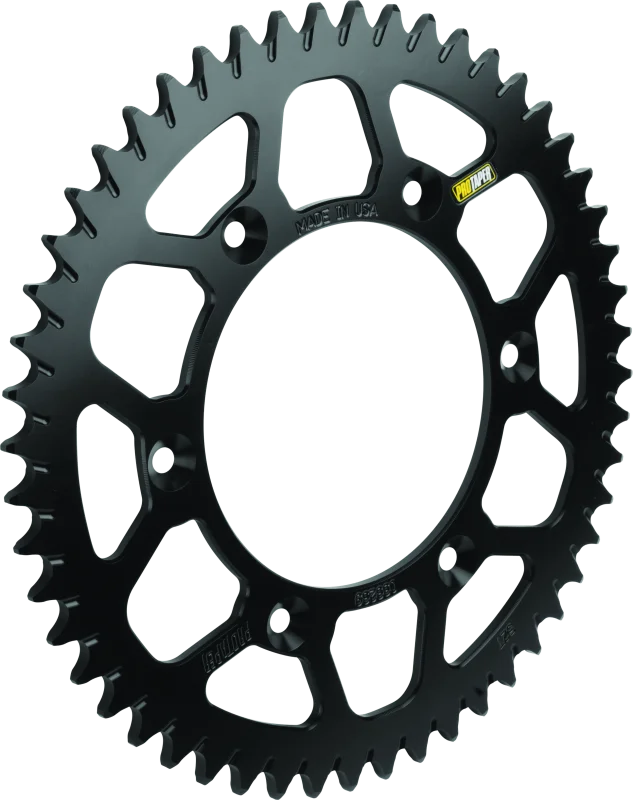 ProTaper Yamaha Rear Black Sprocket - 48 Teeth - Side View
