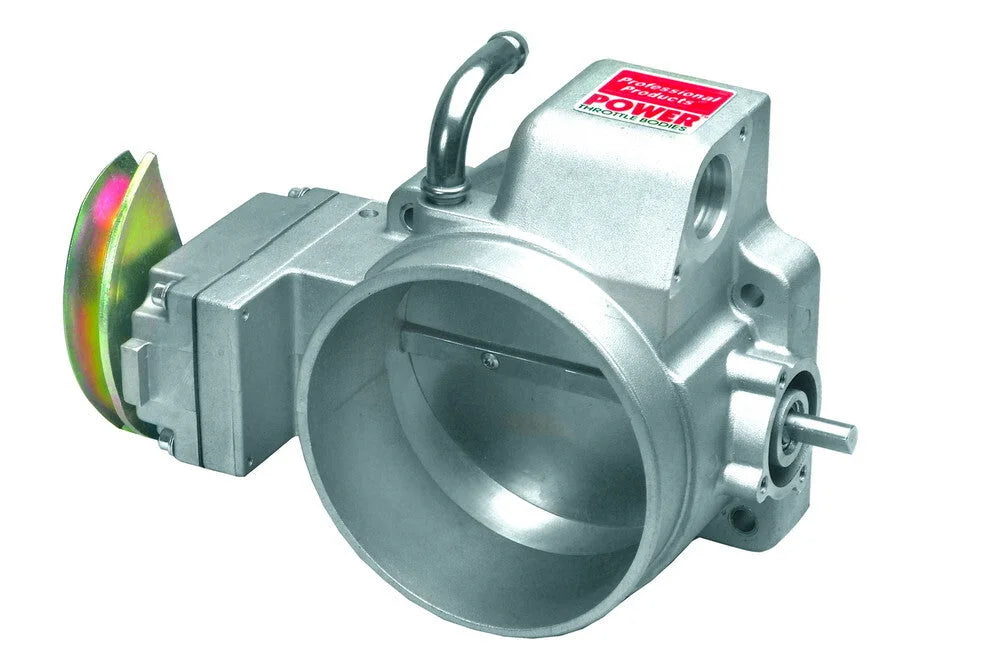 Professional Products 96mm Throttle Body - Satin 69729 fits GM LS2 - Side View