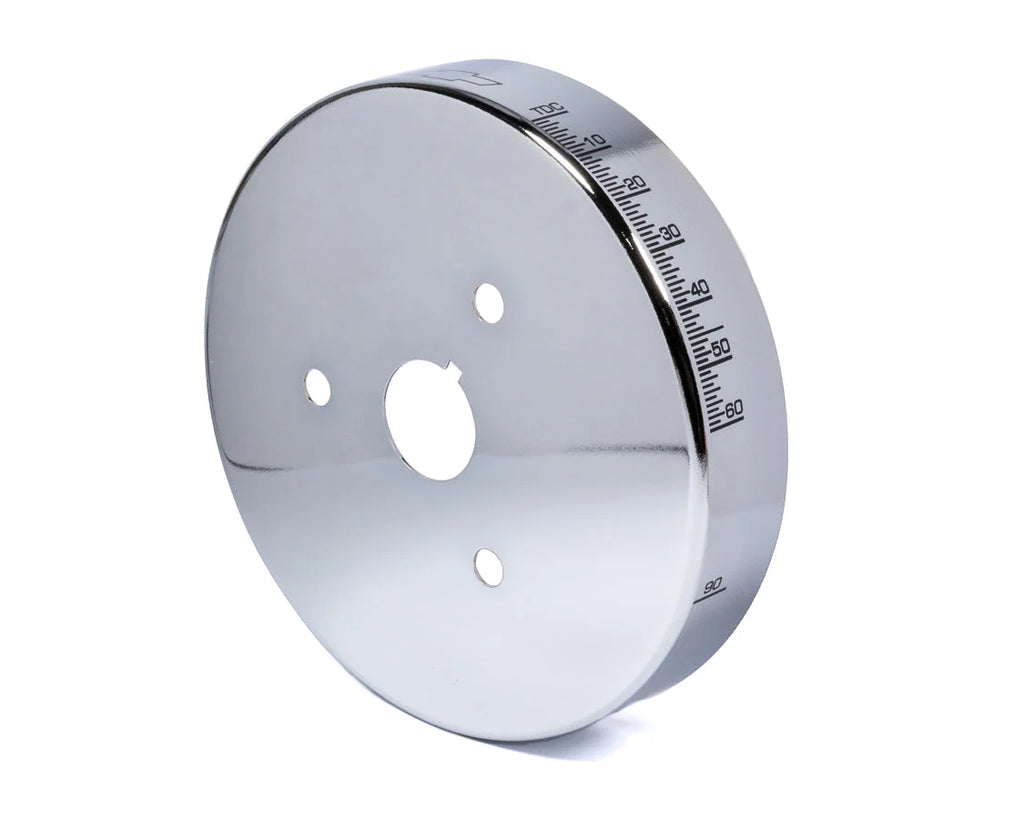 Proform 6 3/4in Balancer Cover Chrome 141-725 fits SBC